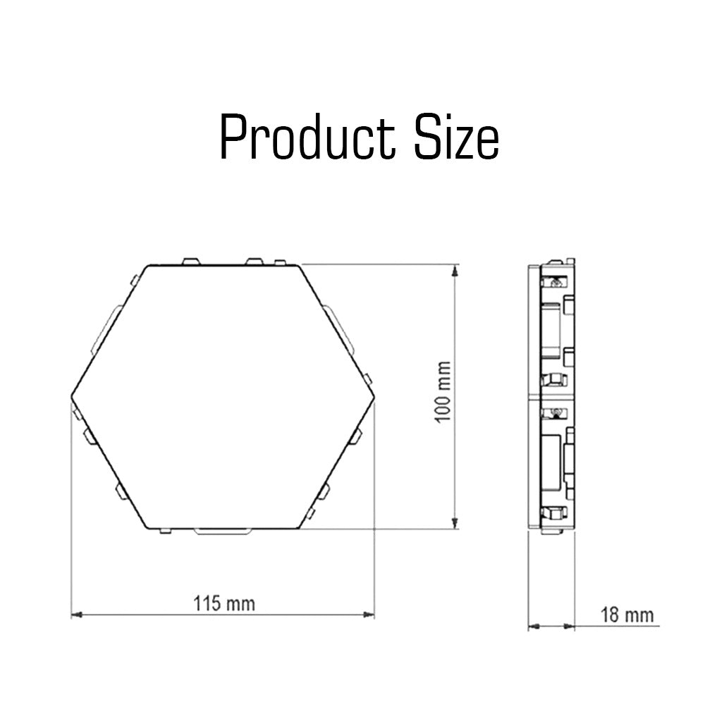 Hexagonal Honeycomb White Wall Light