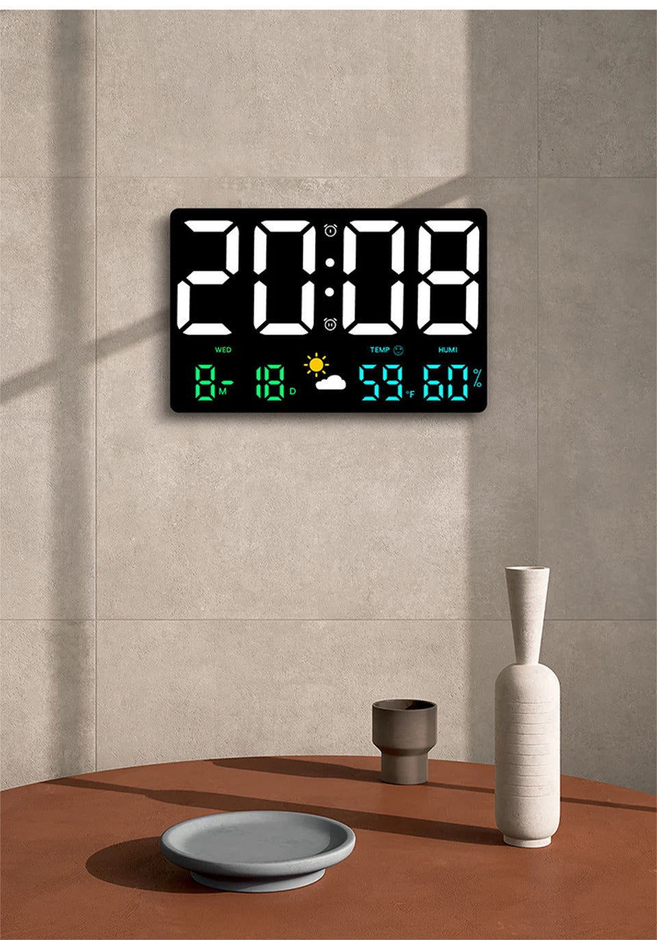 Digital Electronic Wall Clock