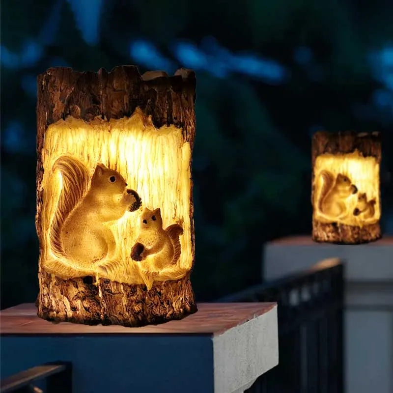 Solar Squirrel Stake Light