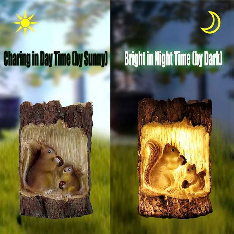 Solar Squirrel Stake Light