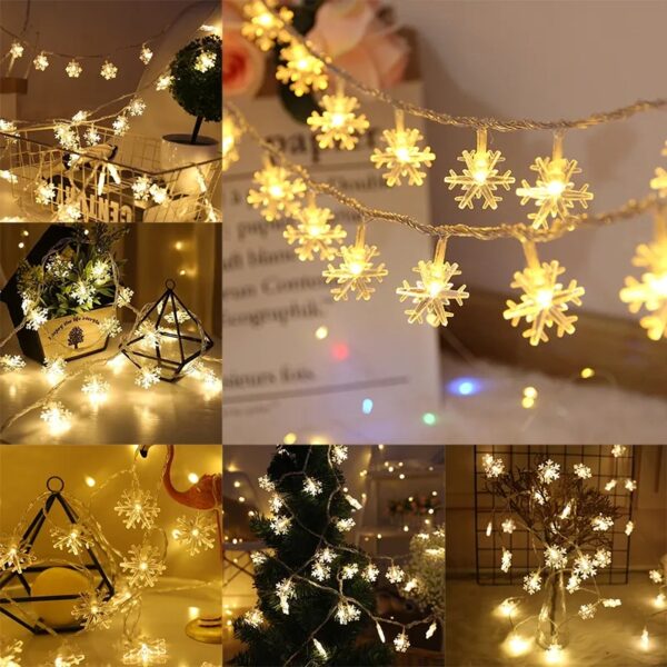 Solar Snowflakes String Light