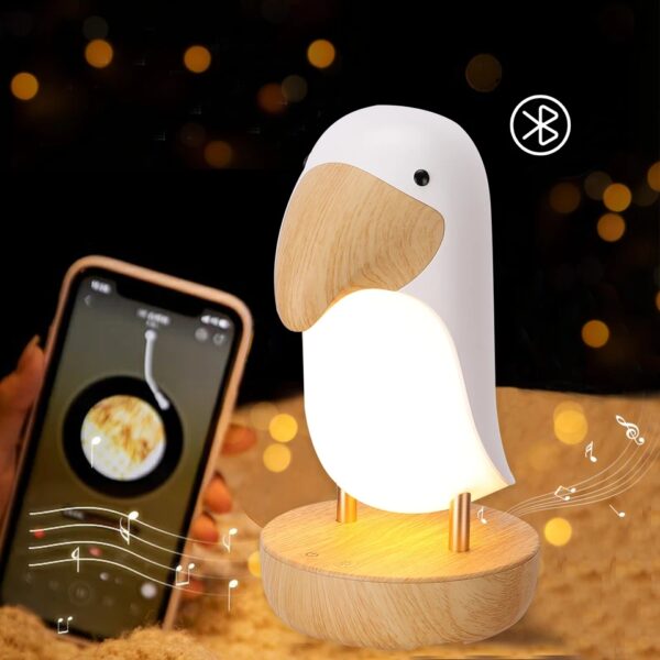 Toucan Lamp with Bluetooth Speaker