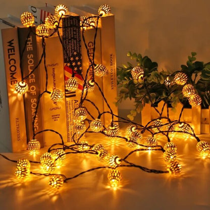 Moroccan Metal Balls String Light